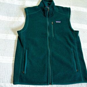 Men’s Patagonia - Knit Fleece Vest, Emerald Green, Medium, Like New